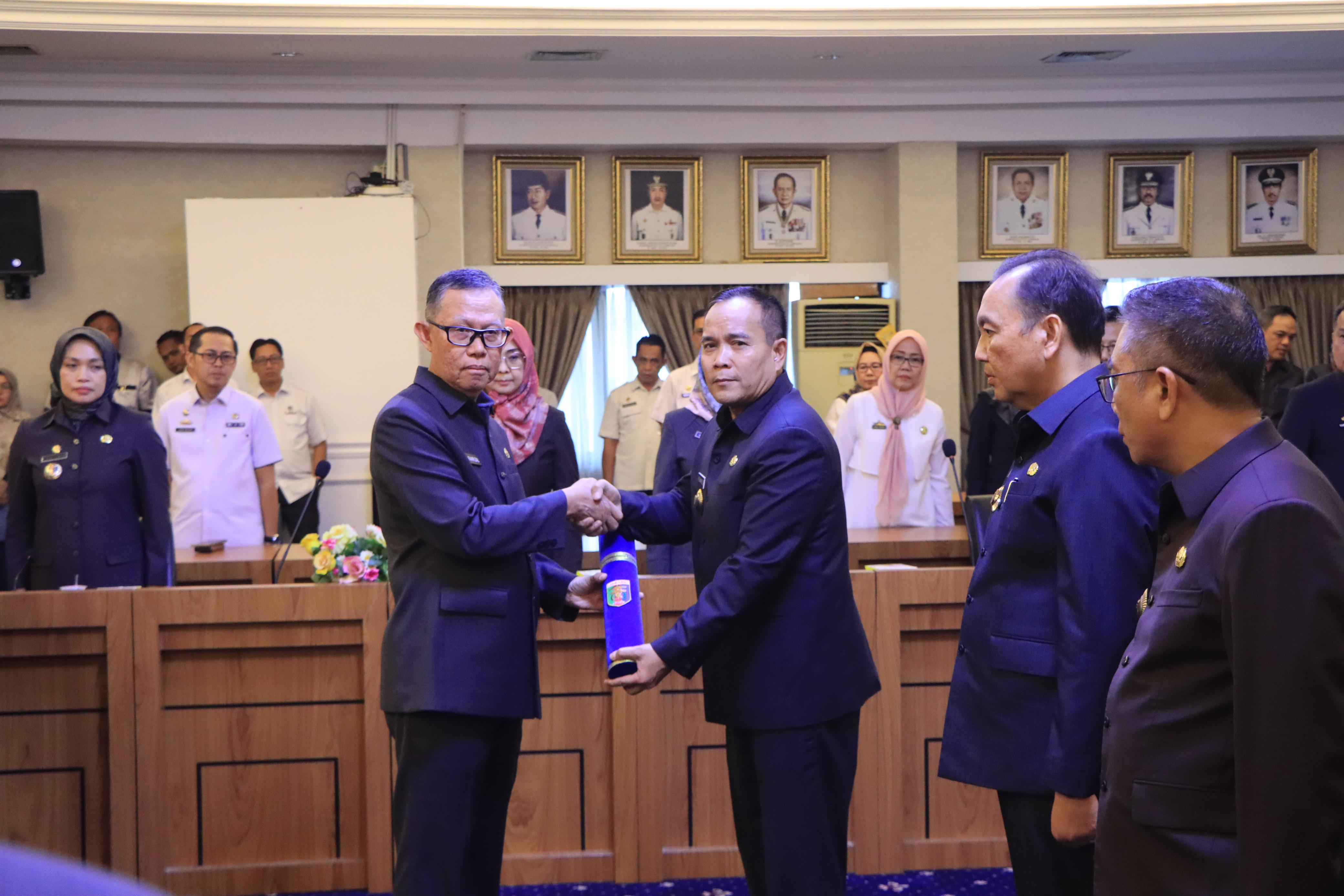 Gubernur Lampung Melantik dan Mengambil Sumpah Jabatan Pejabat Pimpinan Tinggi Pratama di Lingkungan Pemerinta