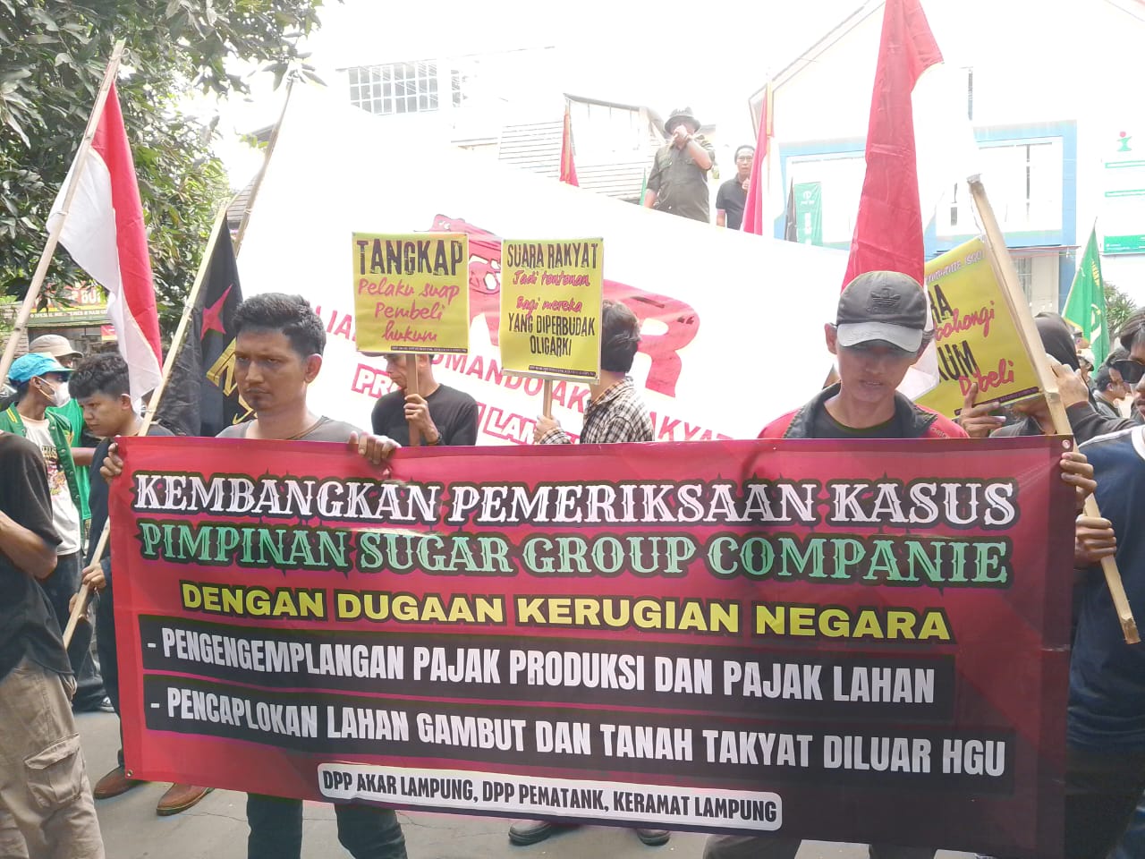 Demo di Kejagung dan KPK RI, Aliansi Massa Asal Lampung Desak Penetapan Tersangka Petinggi SGC