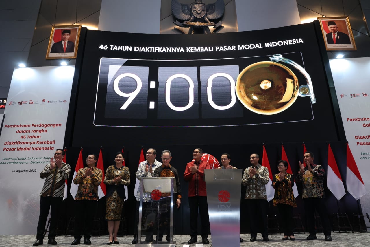 Pasar Modal Indonesia Catat Kenaikan IHSG 0,36% per Agustus 2023