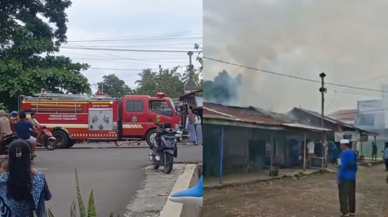 Api Dari Kompor Warung Bakso, Nyaris Ludeskan Kios di Terminal Kotaagung