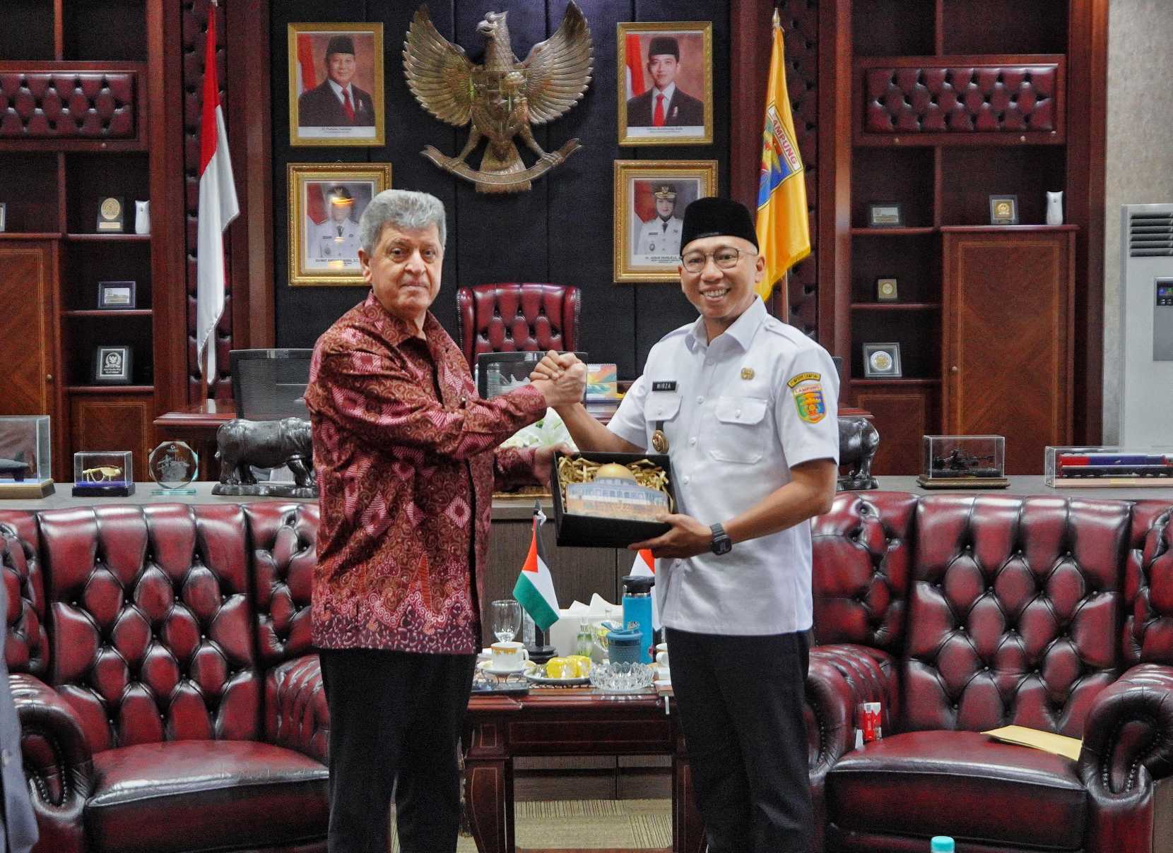 Dubes Palestina Temui Gubernur Lampung Bahas Pendidikan dan Pertanian