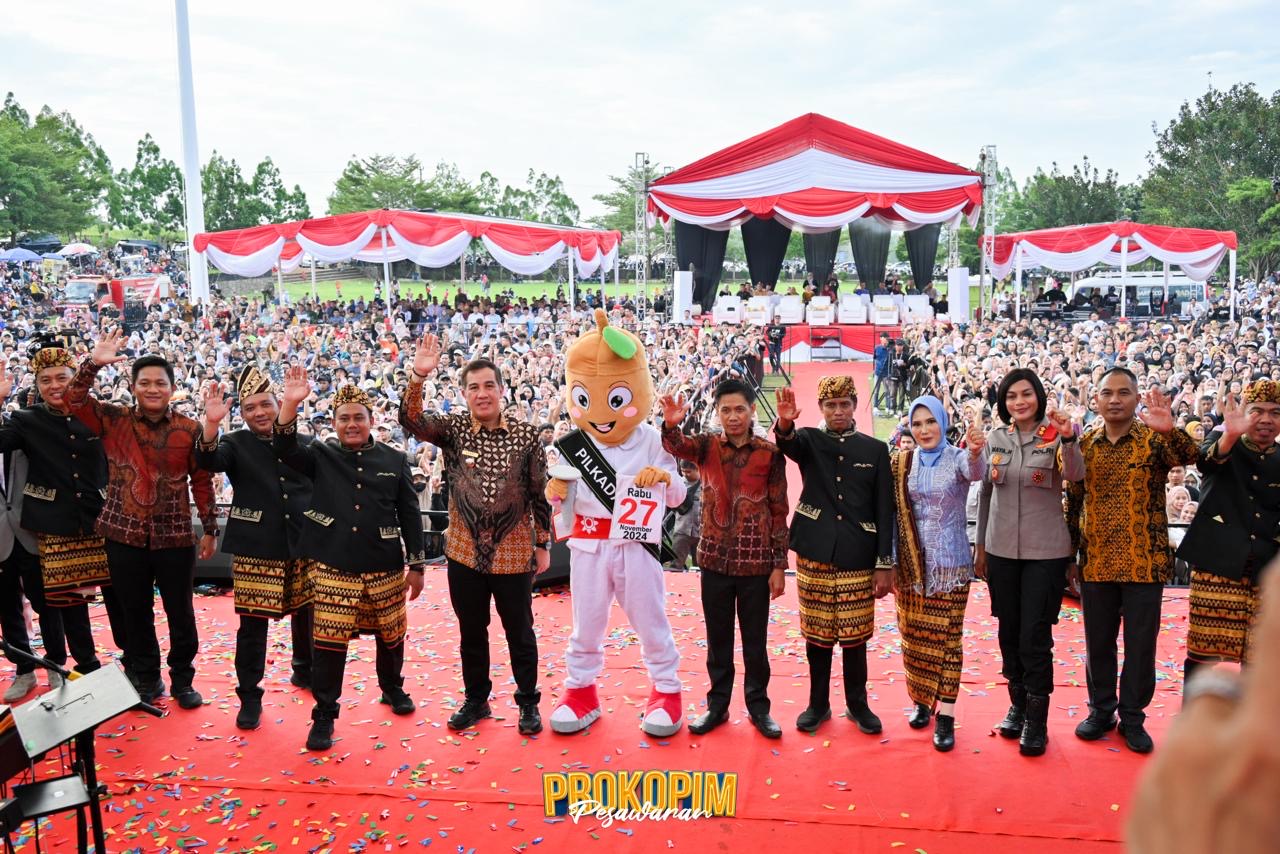 Bupati Dendi Hadiri Peluncuran Maskot dan Jingle Pilkada