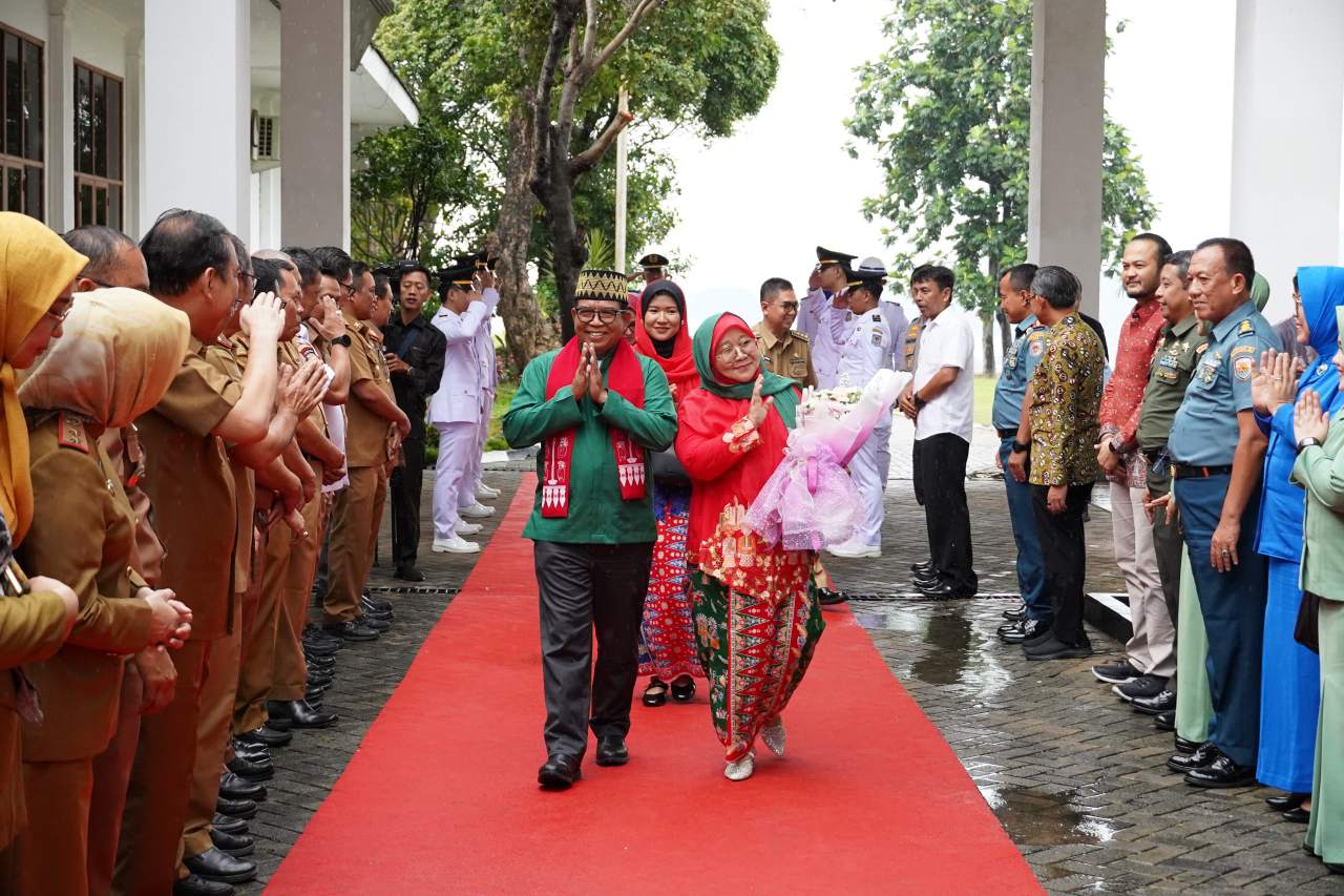 Pemprov Lampung Gelar Acara Pelepasan Pj. Gubernur Lampung Samsudin dan Pj. Ketua TP PKK