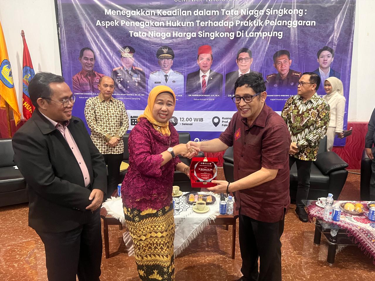 Habiburohman hingga Ketua Baleg DPR RI Jadi Pemateri Seminar Nasional Bahas Persoalan Singkong di Lampung 