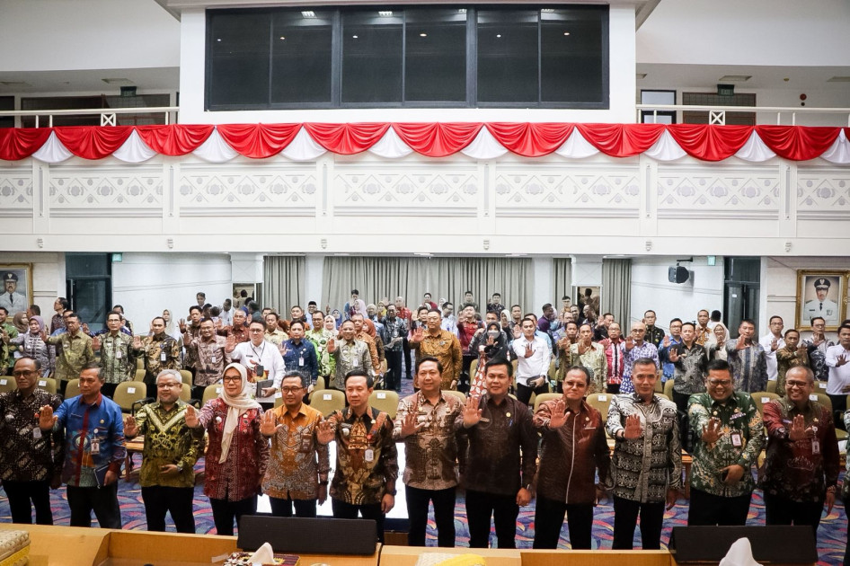 Pemkab Pesibar Hadiri Rakor Penguatan Sinergi dan Kolaborasi Pemberantasan Korupsi di Wilayah Lampung