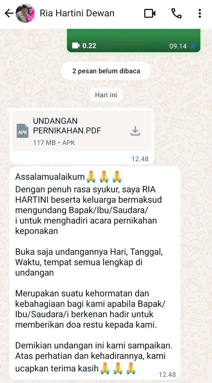 Nomor Ponsel Ketua DPRD Kota Metro Ria Hartini Dibajak, Diduga Modus Penipuan
