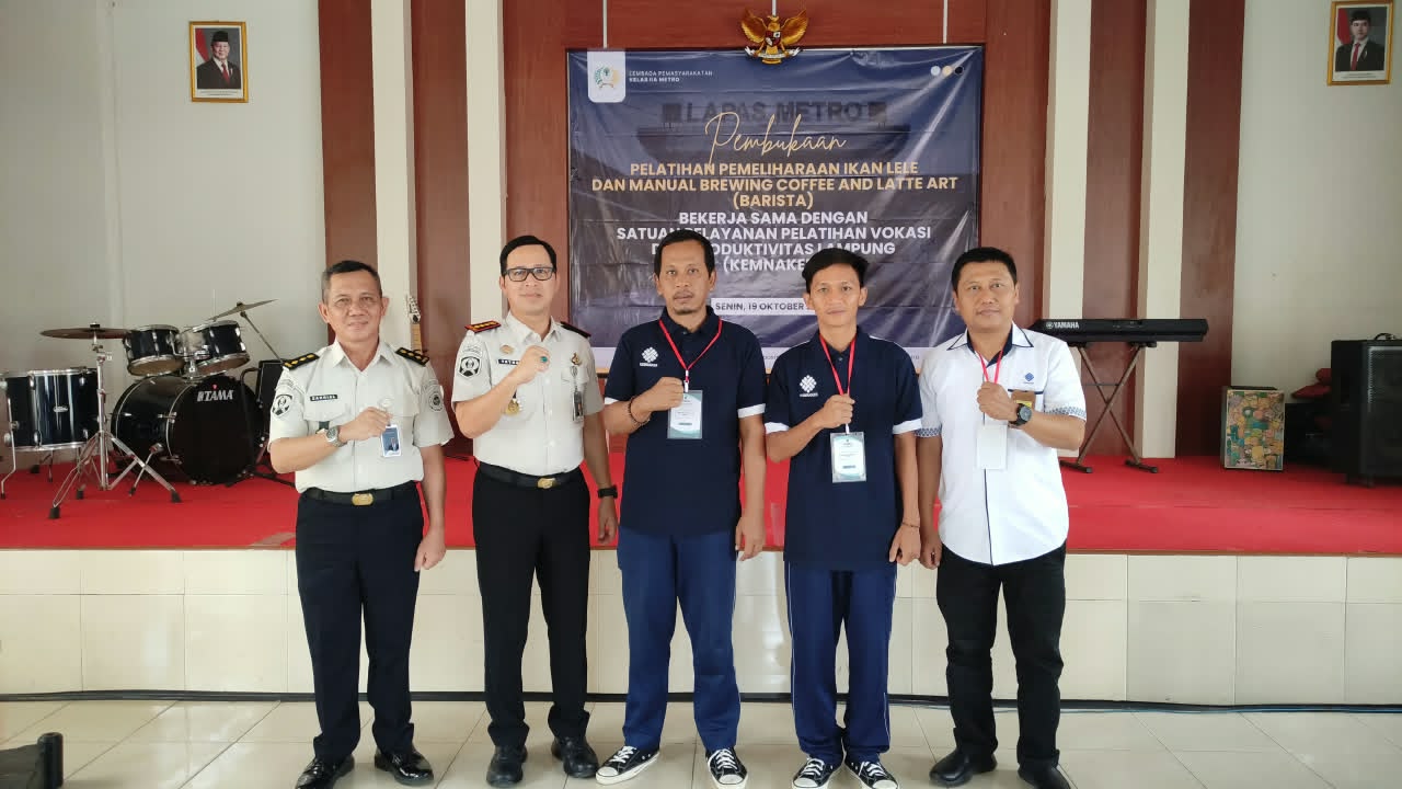 Lapas Metro Cetak Calon Pengusaha, 30 Warga Binaan Dilatih Budidaya Lele dan Barista