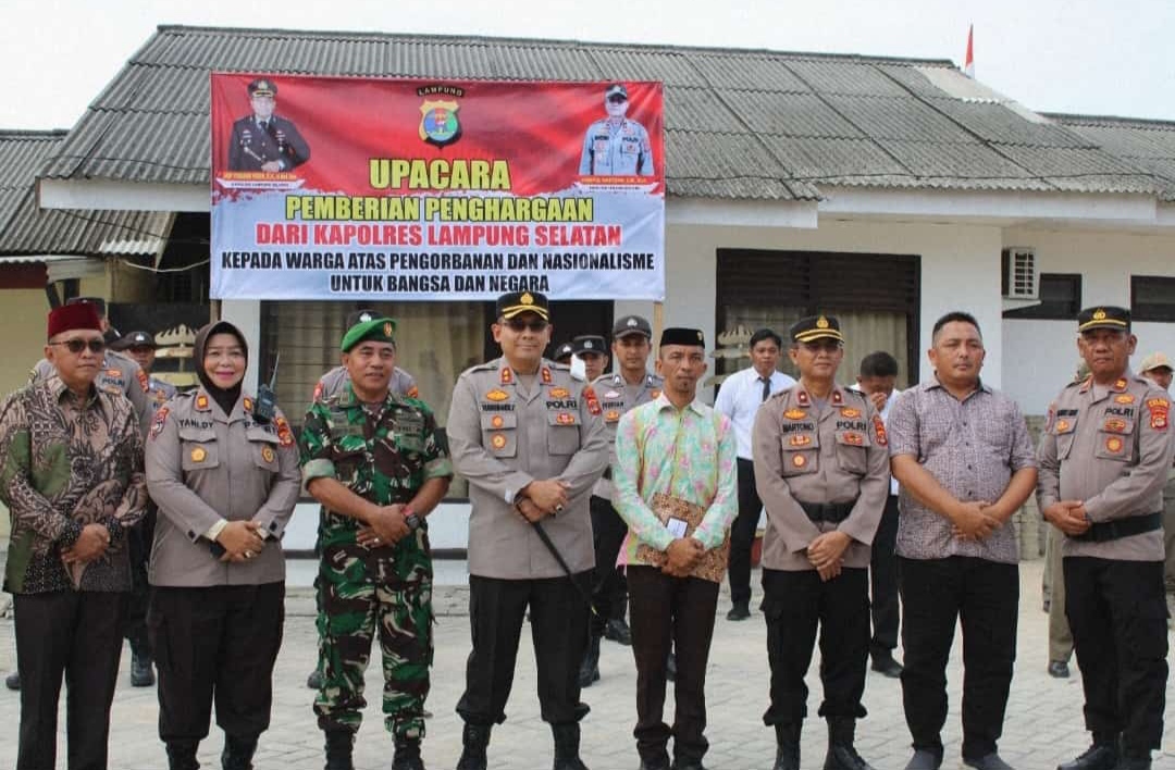 Kapolres Lampung Selatan Beri Penghargaan, Aksi Nehru Tuai Pujian