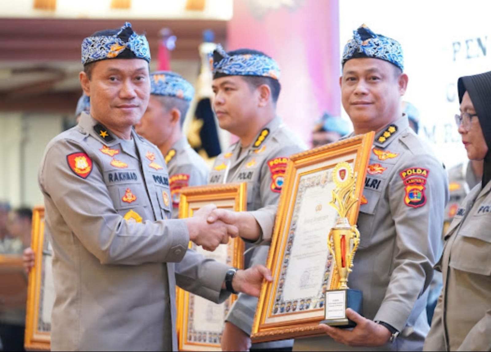 Bidkum Polda Lampung Sabet Penghargaan Terbaik I Atas Prestasi,Dedikasi,Dan Loyalitasnya 