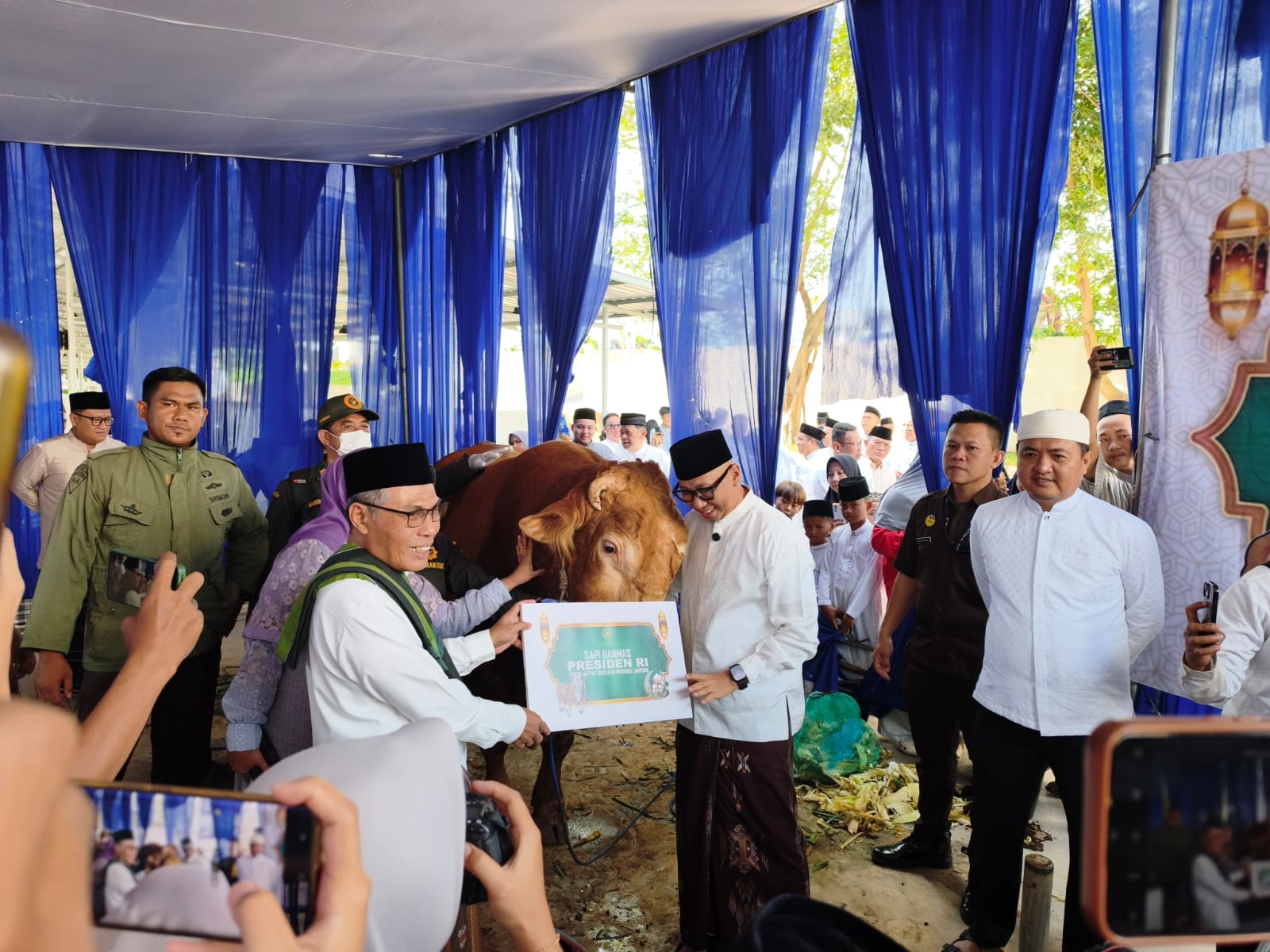 Presiden Prabowo Serahkan Sapi Kurban Jumbo 1,1 Ton untuk Pemprov Lampung