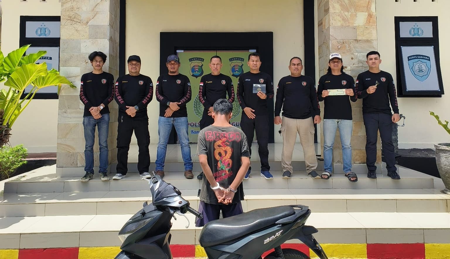 Residivis Penggelapan Motor Ditangkap Polsek Kotaagung
