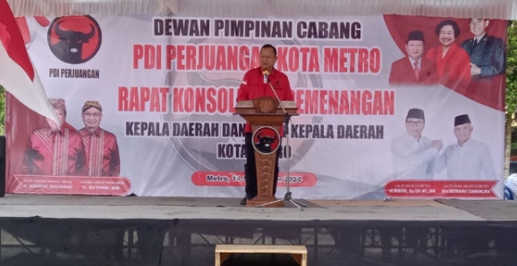 Ketua DPD PDIP Lampung Imbau Seluruh Kader Tidak Merasa “Si Paling Hebat”