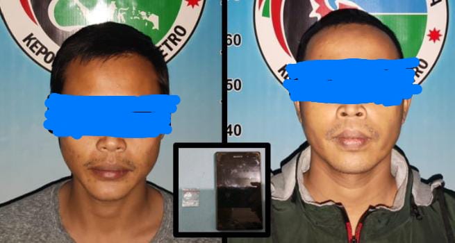 Beli Sabu di Tegineneng, Dua Pria Asal Bandar Lampung Ditangkap Polisi di Kota Metro