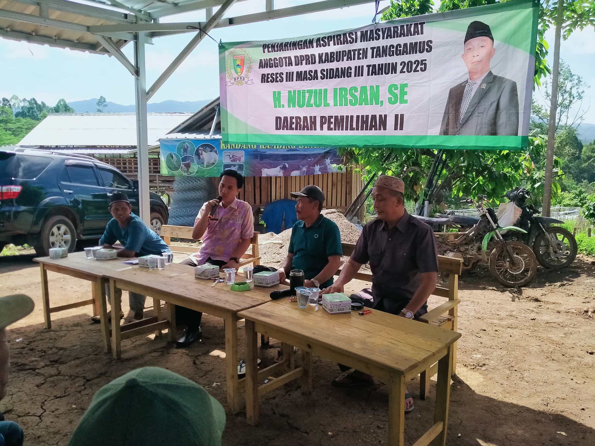 Anggota DPRD Tanggamus Nuzul Irsan Laksanakan Reses di Talang Lahat Blok 1 BNS