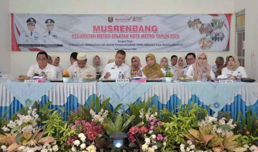 Musrenbang Kecamatan Metro Selatan, Sekda Instruksikan PU Tambah Penerangan Jalan