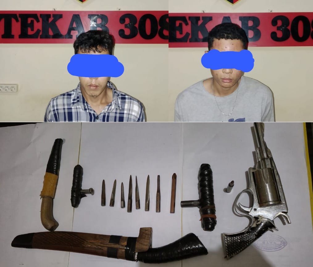 15 Kali Beraksi di Kota Metro, Dua Pencuri Motor Bersenjata Api Ditangkap Polisi
