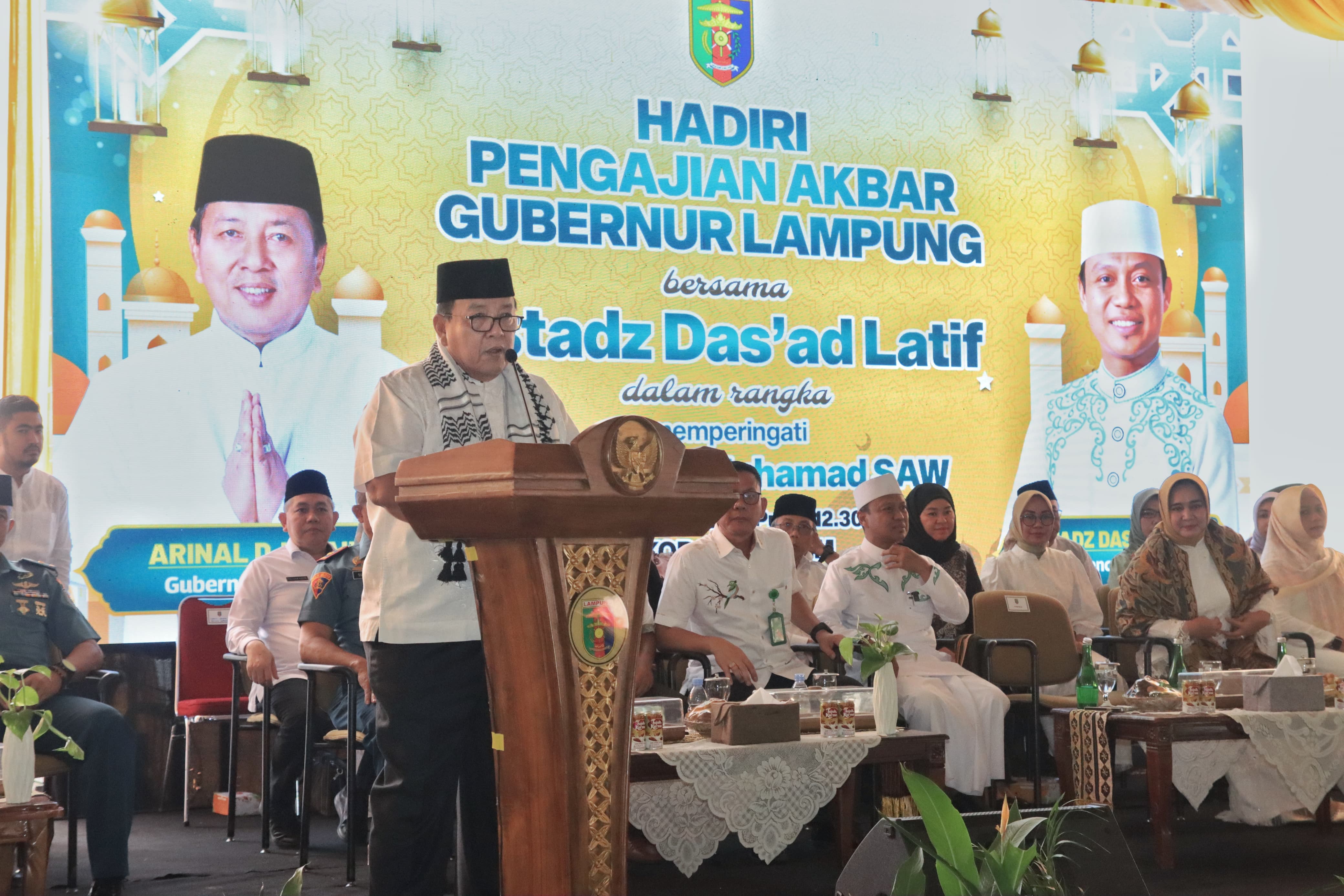 Pemprov Lampung Gelar Pengajian Akbar Peringati Maulid Nabi Muhammad SAW 1445H