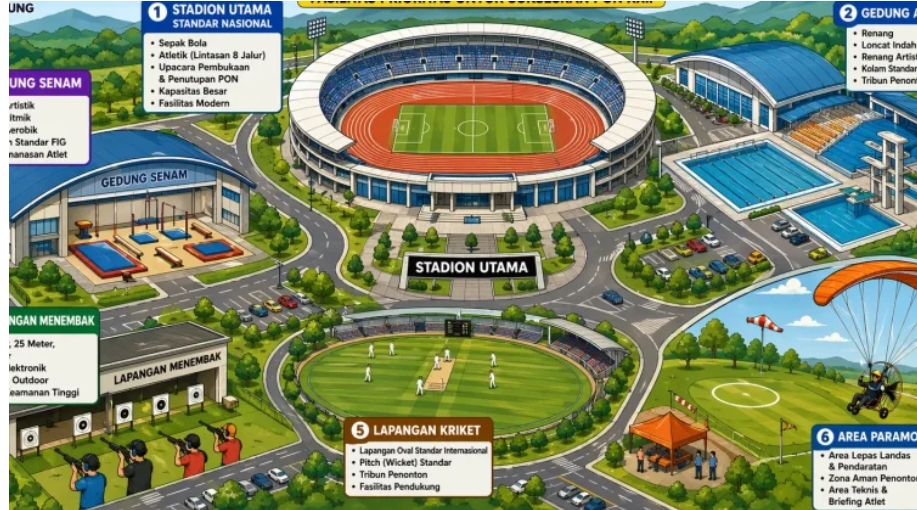 Jelang PON 2032, KONI Lampung Prioritaskan Pembangunan Stadion Standar Nasional 