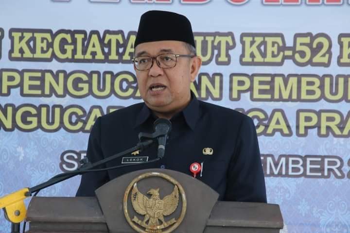 Pejabat di Lampura Antusias Ramaikan HUT KOPRI KE-52.