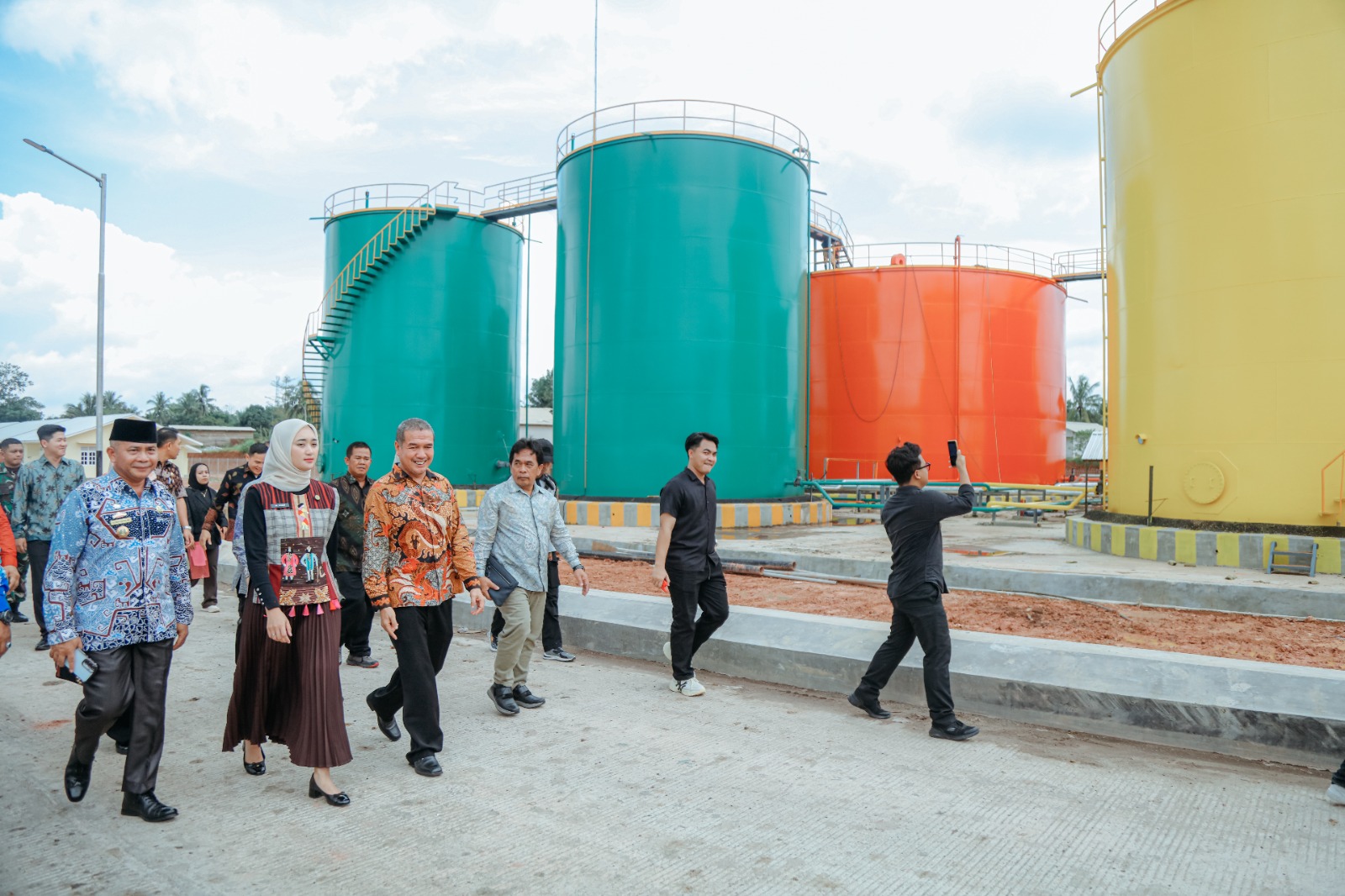Wagub Jihan Resmikan Pabrik Kelapa Sawit PT. Pesona Sawit Makmur