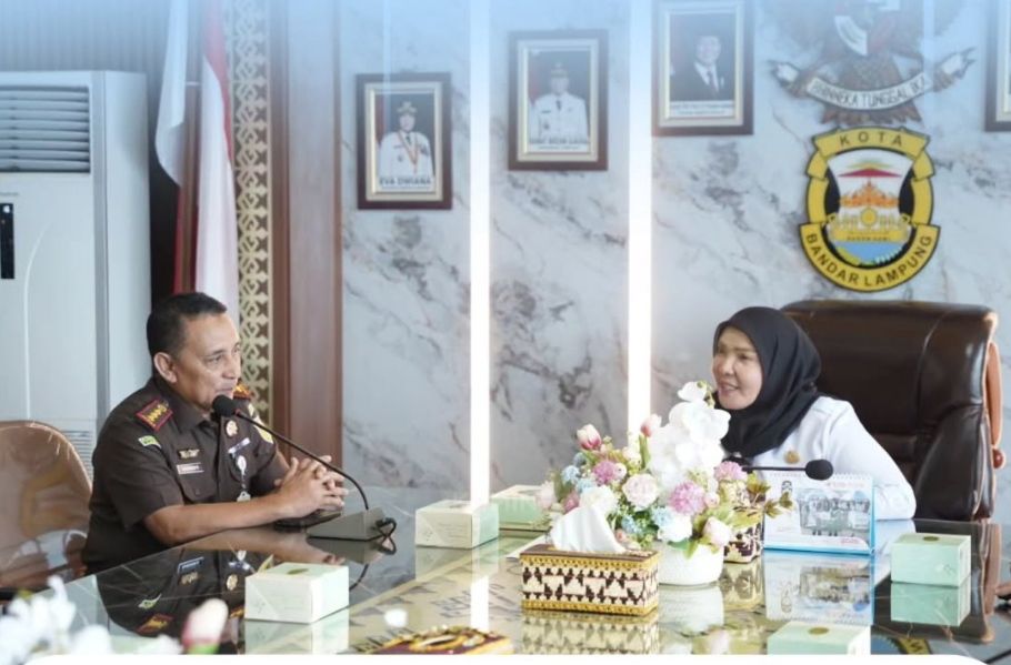 Walikota Eva Terima Kunjungan Jajaran Kejari Bandar Lampung 
