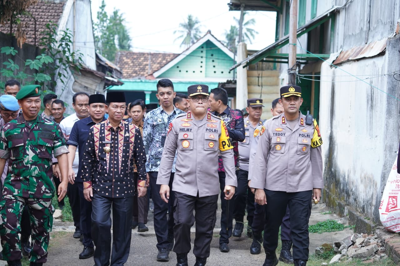 Kapolda  Kunjungi Kampung Tangguh Bebas Dari Narkoba di Lampung Utara