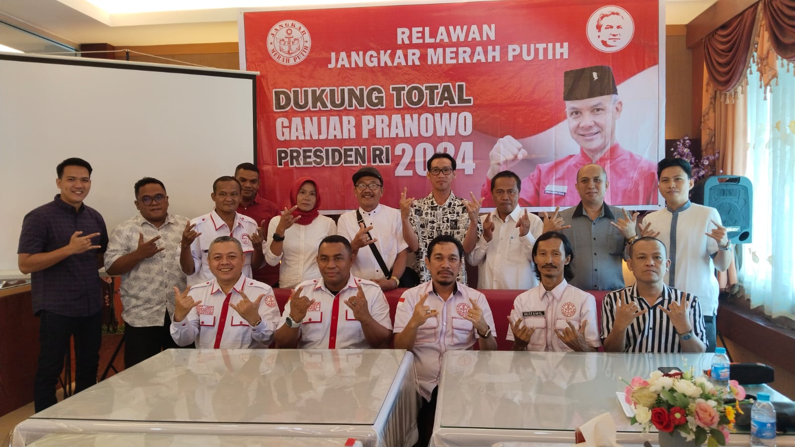 Siap Dukung Total Ganjar Pranowo Presiden RI 2024, Relawan JMP Lampung Resmi Dikukuhkan