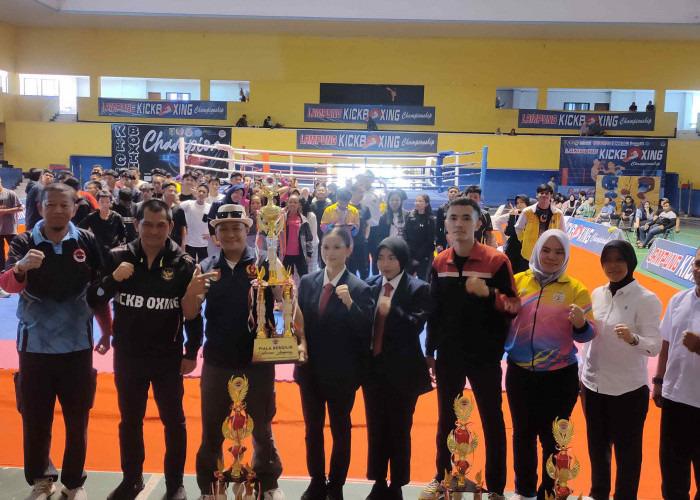 Borong Medali, Kontingen Tanggamus Raih Juara Umum di Event Lampung Kick Boxing Championship 2025