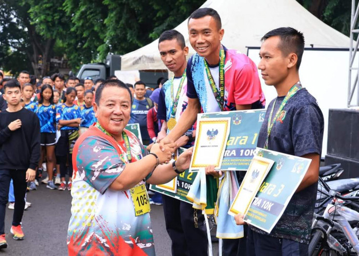 Gubernur Arinal Lepas Peserta Sriwijaya Lampung Run, Dalam Rangka HUT ke 78 Kodam II/Sriwijaya