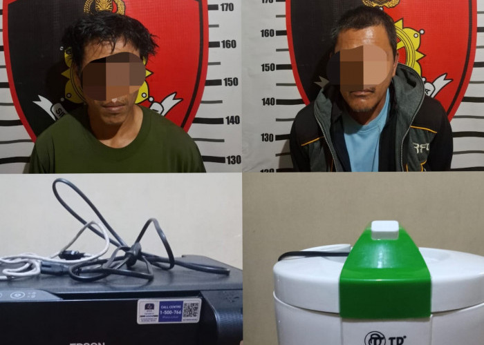 Gasak Peralatan Elektronik di SDN 4 Gapura, 2 Orang Ditangkap Polisi