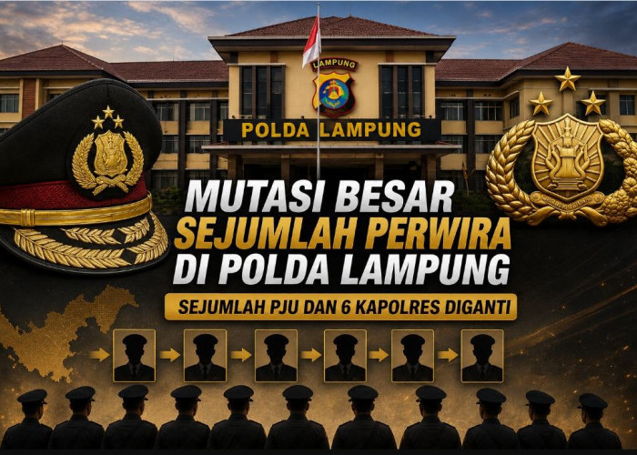 Rotasi di Polda Lampung, Enam Kapolres Berganti Termasuk Kapolresta Balam dan Kapolres Lamtim