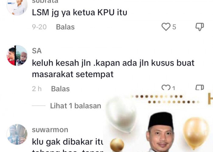 Kontroversi KPU Tulangbawang, Warganet Sebut Ketua KPU LSM