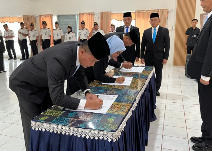 Sejumlah Pejabat Struktural Kanwil Ditjenpas Lampung Alami Pergantian 