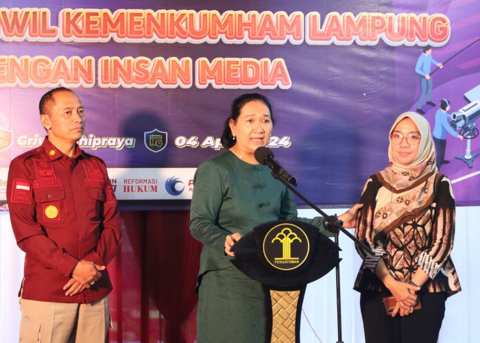 Kanwil Kemenkumham Lampung Gelar Bukber Bersama Wartawan