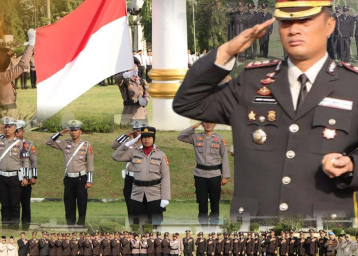 Polres Lampura Gelar Upacara Hari Ibu, Seluruh Personel Polwan Jadi Petugas Upacara 
