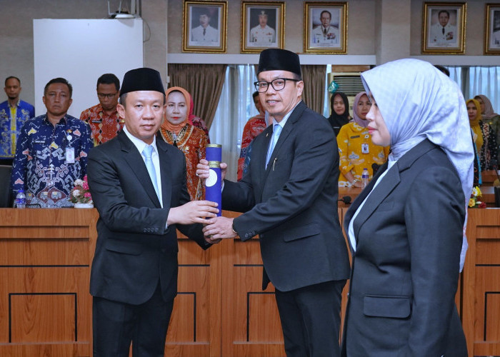 Sekdaprov Lampung Lantik Dua Pejabat Eselon II Pemprov Lampung