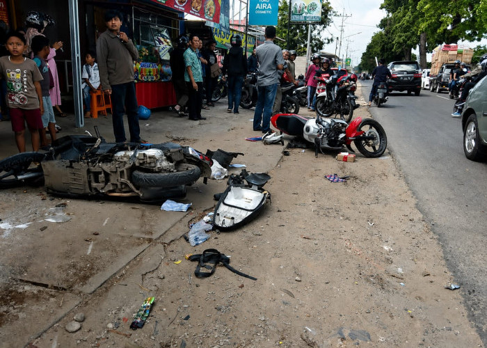 141 Kecelakaan Tunggal Sepanjang 2026 di Metro, Polisi Sebut Mayoritas Dipicu Faktor Kelalaian