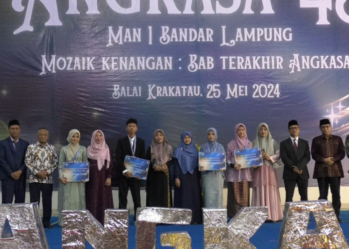 Hampir 50 % di Terima Perguruan Tinggi, MAN 1 Bandar Lampung Mewisuda 486 Siswa nya