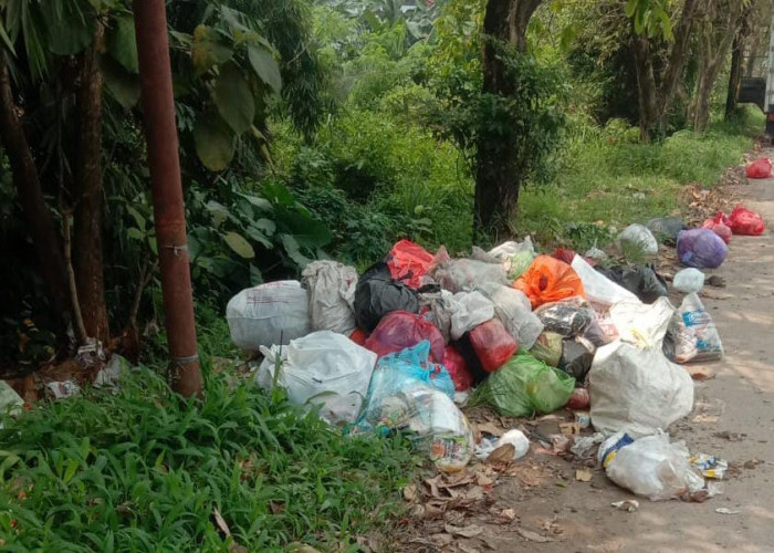 Duh, Ada Sampah Menumpuk di Jalur Utama Metro Pusat