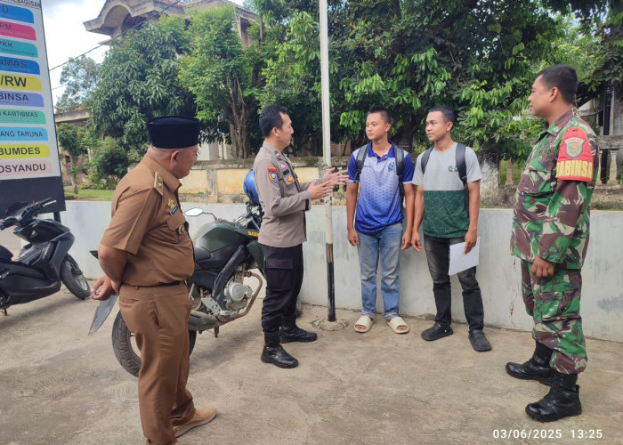 Jaga Kondusifitas Pasca PSU, Bhabinkamtibmas Polres Pesawaran Gencarkan 