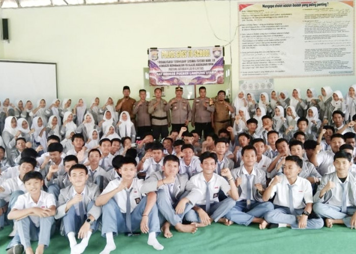 Antisipasi Bullying, Polres Lampura Sambangi Sekolah di SD, SMP hingga SMA