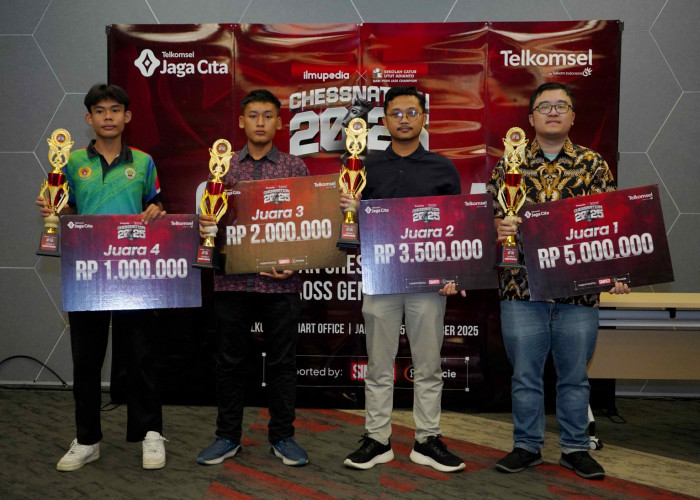 Telkomsel melalui Ilmupedia Umumkan Pemenang Chessnation 2025