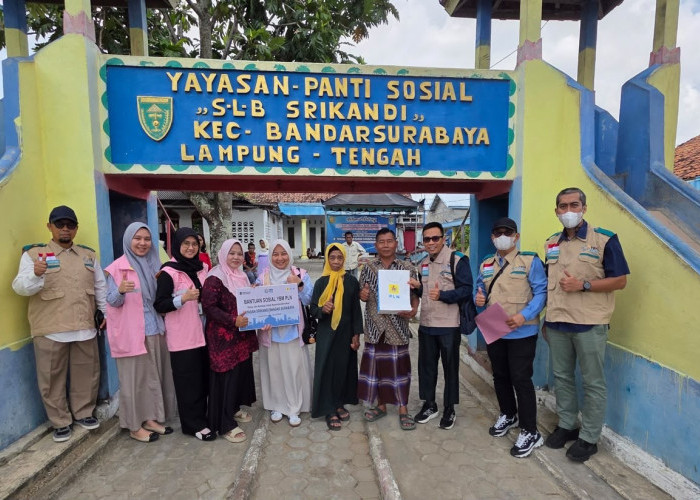 YBM PLN dan Srikandi PLN UP3 Metro Salurkan Bantuan Sosial bagi Yayasan Panti Sosial SLB Srikandi