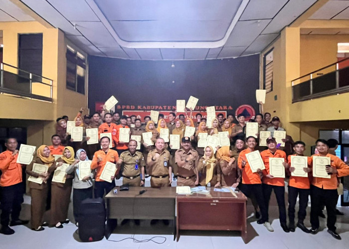 Pegawai P3K BPBD Lampung Utara Resmi Terima SK