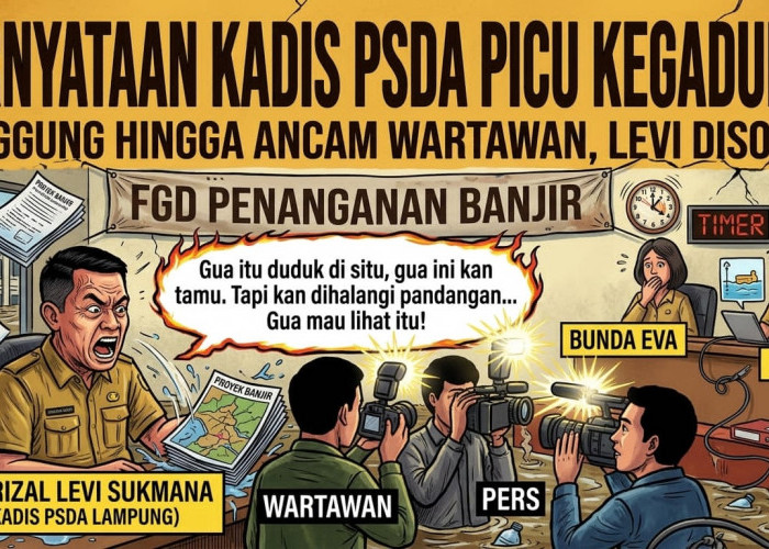 Terhalangi Pandangan Saat Acara FGD Kadis PSDA Levi Ancam Cari dan Gebuk Wartawan