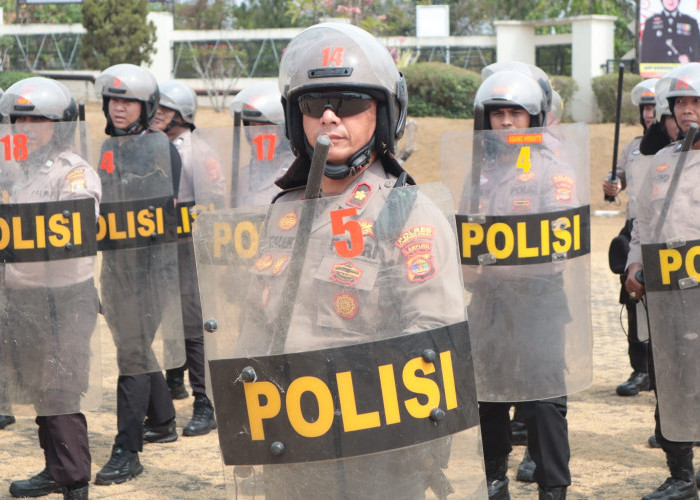 Wakapolres Lampung Utara Pimpin Latihan Dalmas