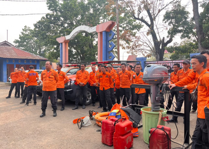 Antisipasi Banjir, BPBD Lampung Utara Uji Kesiapan Personel Hingga Peralatan