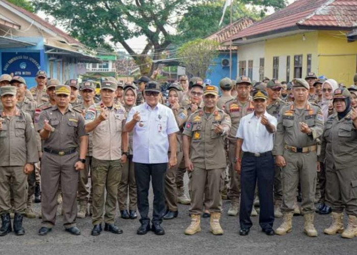 Sekda Kota Metro Minta Satpol PP Junjung Praja Wibawa dalam Bertugas