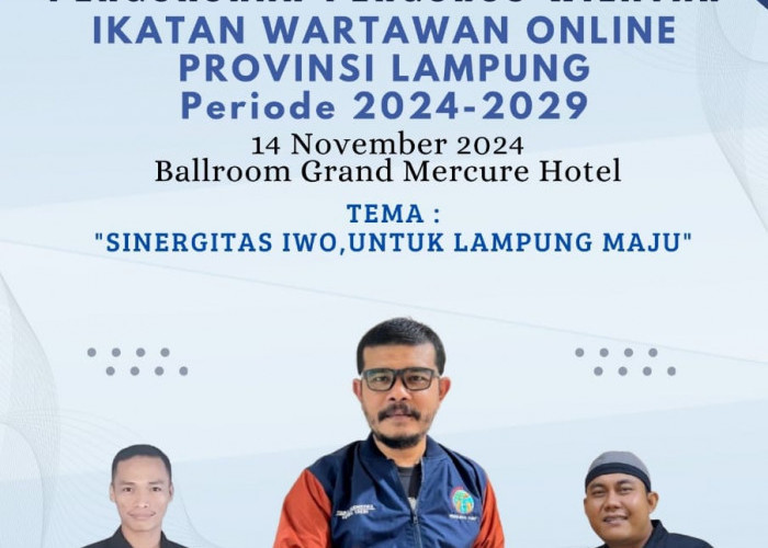 Aprohan Pertegas Pengukuhan IWO Lampung Segera Digelar di Hotel Grand Mercure