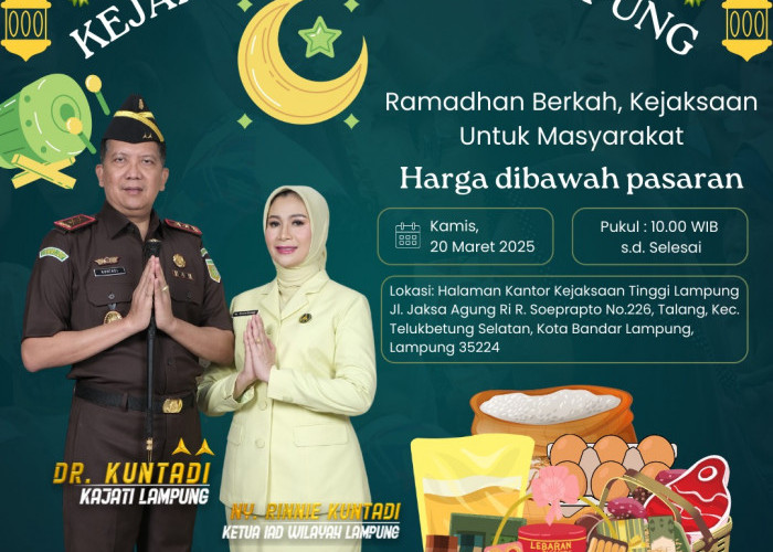 Kejati Lampung Kembali Adakan Pasar Murah Ramadan, Catat Tanggal Pelaksanaannya